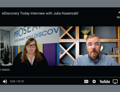 Julia Hasenzahl of ProSearch Thought Leader Interview: eDiscovery Trends